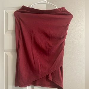 Keith faux wrap skirt